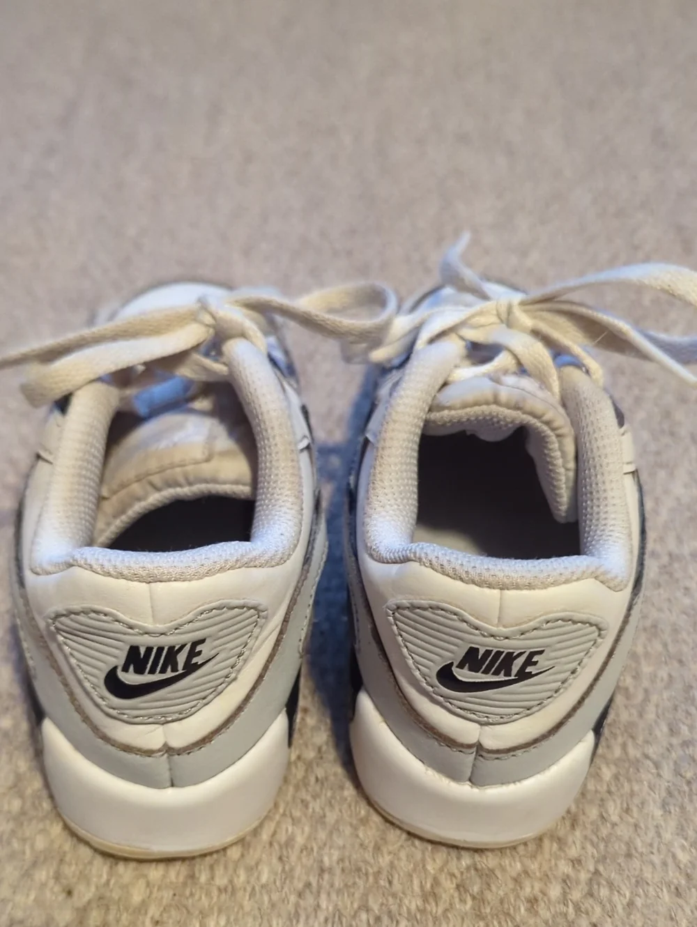 Youth Nike Air Max 90 Baby/Toddler Shoes Black/White Size 10C
